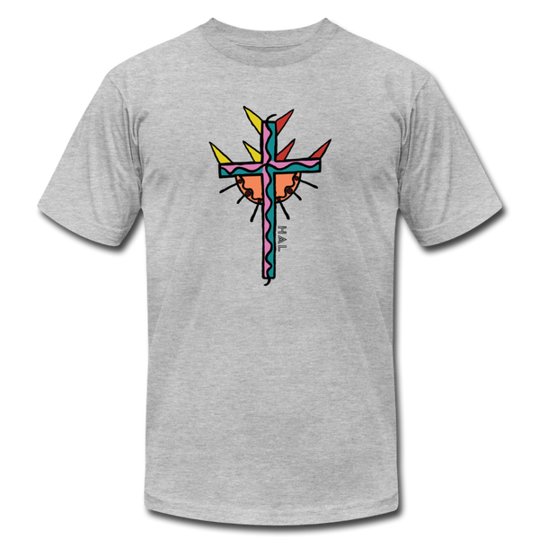 T-shirt - HALelujah! Designs - Power of the Cross - Jersey (Unisex) - heather gray