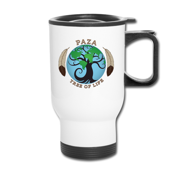 Mug - Travel - PAZA Tree of Life (14 oz.) - white