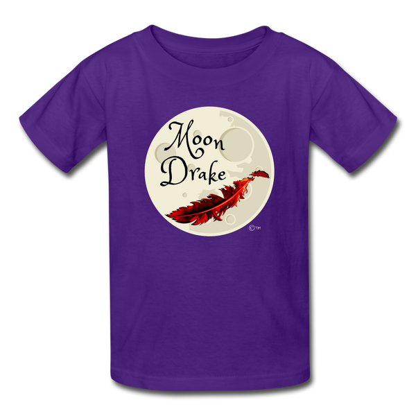Youth T-Shirt - Moon Drake Series Large Logo - purple