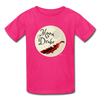 Youth T-Shirt - Moon Drake Series Large Logo - fuchsia
