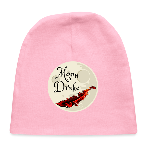 Baby - Infant Hat - Moon Drake Series Logo - light pink
