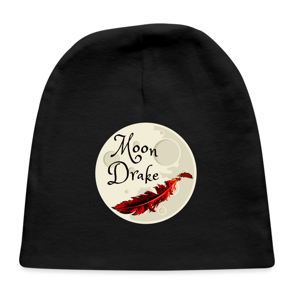 Baby - Infant Hat - Moon Drake Series Logo - black