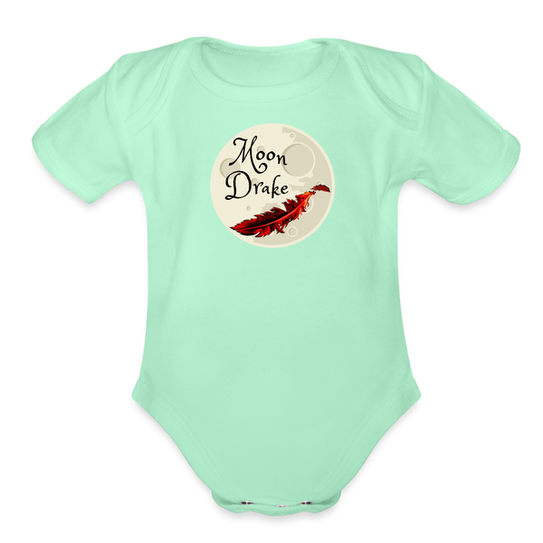 Baby - Bodysuit - Moon Drake Series Logo - light mint