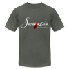 T-Shirt - Sacajawea, The Windcatcher White Logo - Unisex - asphalt