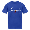 T-Shirt - Sacajawea, The Windcatcher White Logo - Unisex - royal blue