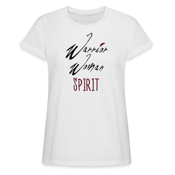 T-Shirt - Warrior Woman Spirit Black Logo (Women's) - white