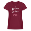 T-Shirt - Warrior Woman Spirit White Logo (Women's) - burgundy