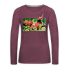 T-shirt - Fish by Fitz T-Shirt (women's long sleeve) - heather burgundy